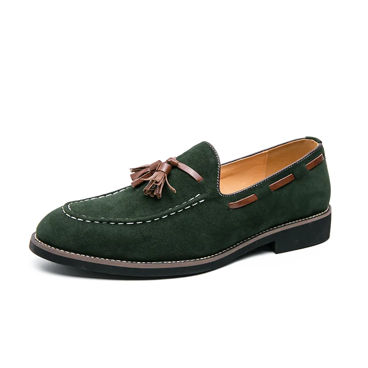 Heren - Mocassin met franjes - Comfortabele leren schoenen - Casual stijl voor elke gelegenheid - Perfect voor elke outfit