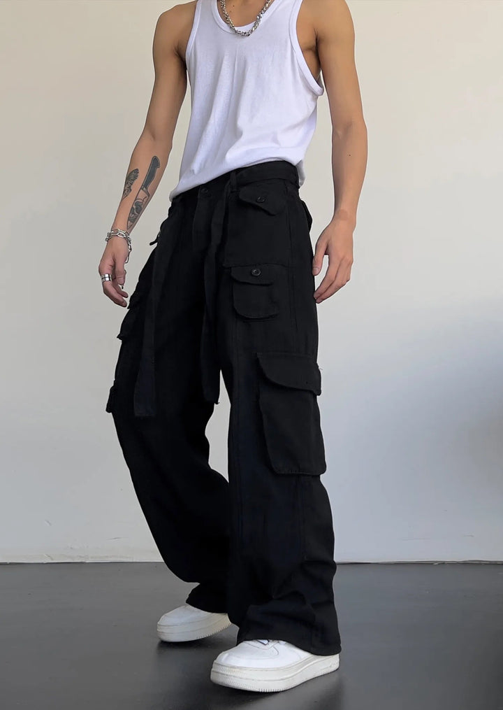 rechte cargo baggy broek