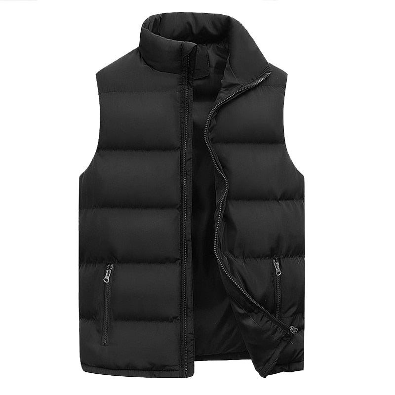 Bodywarmer - gevoerd met opstaande kraag en rits