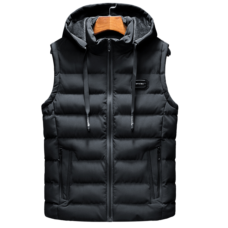 Premium Donzen Bodywarmer Vest met Capuchon en Trekkoorden