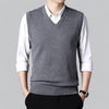 Heren - Mouwloos Vest - Zachte Stof & V-Hals - Perfect voor Stijlvolle Layering