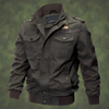 Heren - Militair Bomberjack - Stevig Materiaal - Trendy Buitenjack