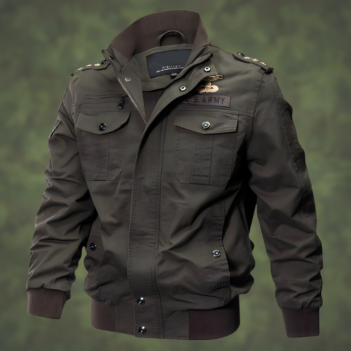 Heren - Militair Bomberjack - Stevig Materiaal - Trendy Buitenjack