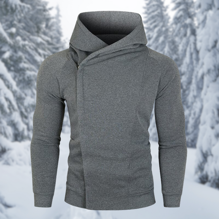 Heren - Fleece Hoodie - Met Ritssluiting - Comfortabele Winterkleding