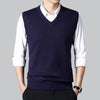 Heren - Mouwloos Vest - Zachte Stof & V-Hals - Perfect voor Stijlvolle Layering