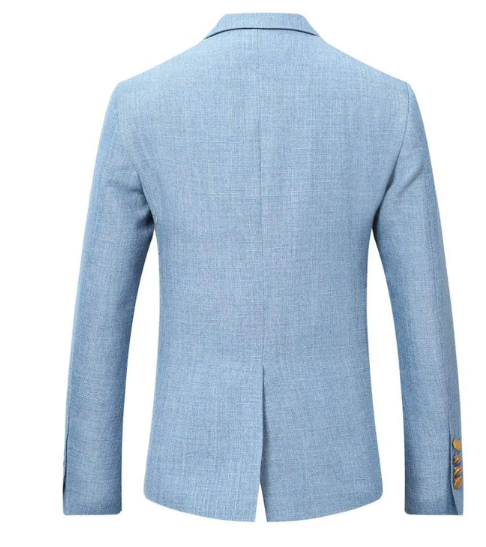 3-delige set voor heren, bestaande uit een eenvoudige zakelijke blazer, vest en broek