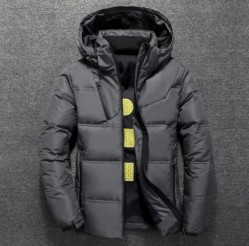 Heren - Extra warme uitneembare winterjas met capuchon - Perfect voor koudere seizoenen