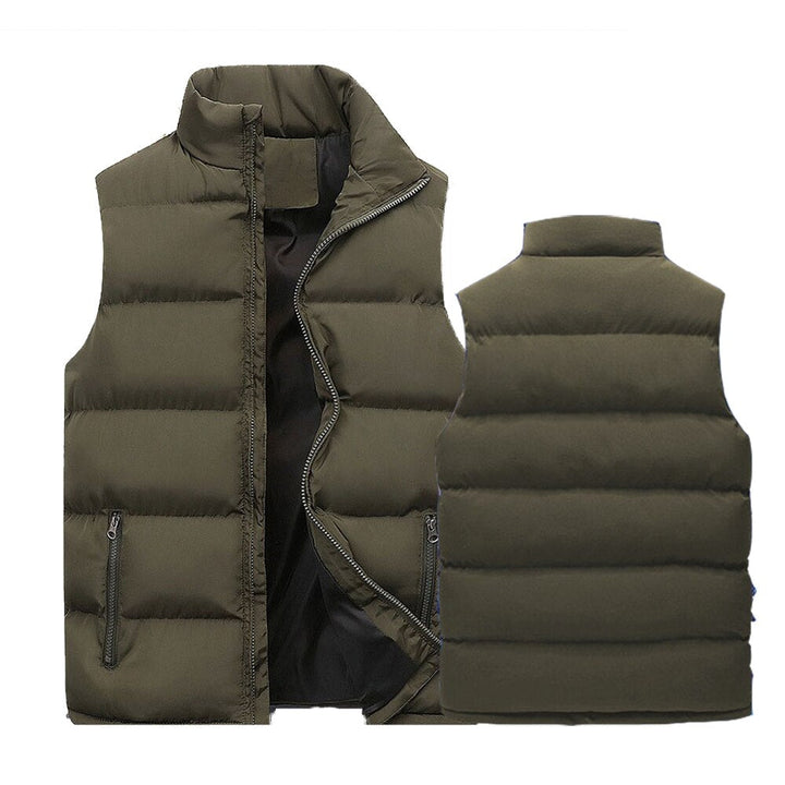 Bodywarmer - gevoerd met opstaande kraag en rits