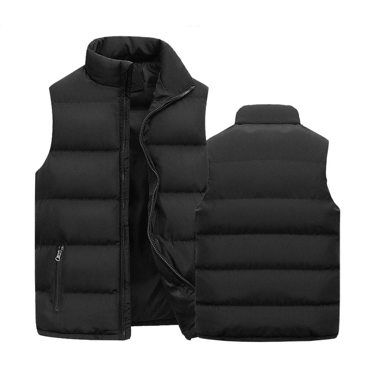 Bodywarmer - gevoerd met opstaande kraag en rits