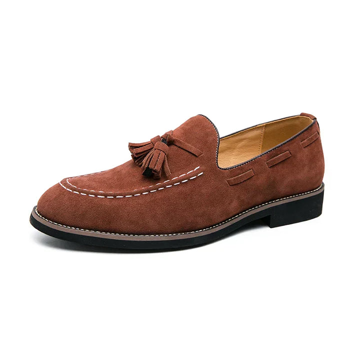 Heren - Mocassin met franjes - Comfortabele leren schoenen - Casual stijl voor elke gelegenheid - Perfect voor elke outfit