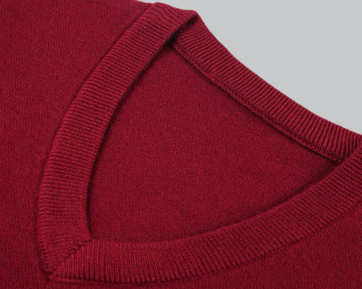 Heren - Mouwloos Vest - Zachte Stof & V-Hals - Perfect voor Stijlvolle Layering