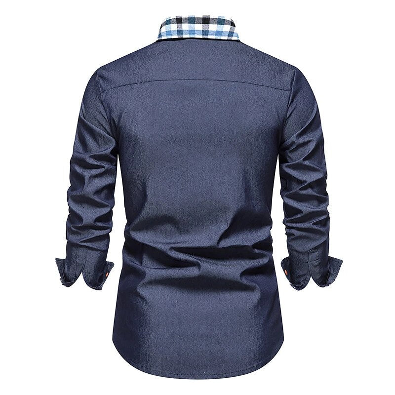 slim fit overhemd met lange mouwen