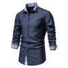 slim fit overhemd met lange mouwen