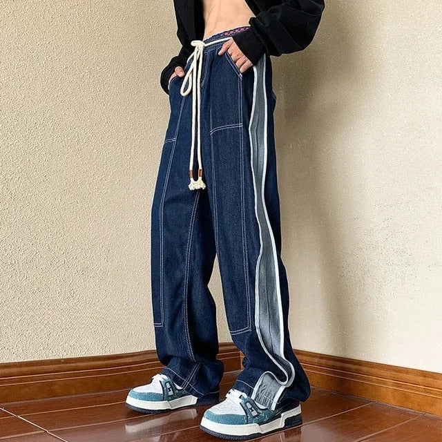 losse gesplitste baggy broek