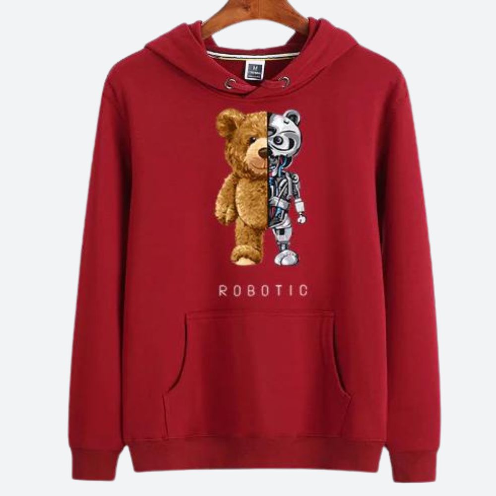 Heren - Teddy Hoodie - Zacht en Comfortabel - Ideaal voor Koude Dagen en Ontspanning