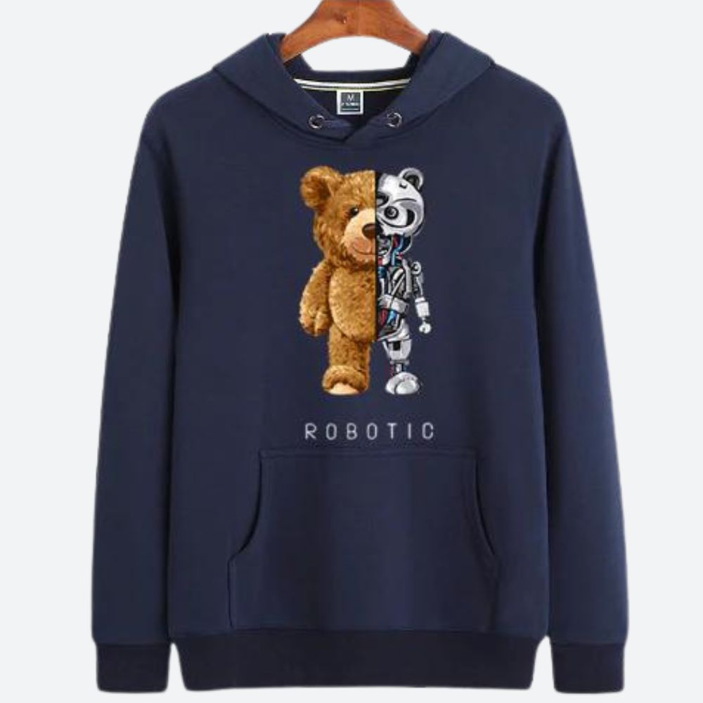 Heren - Teddy Hoodie - Zacht en Comfortabel - Ideaal voor Koude Dagen en Ontspanning