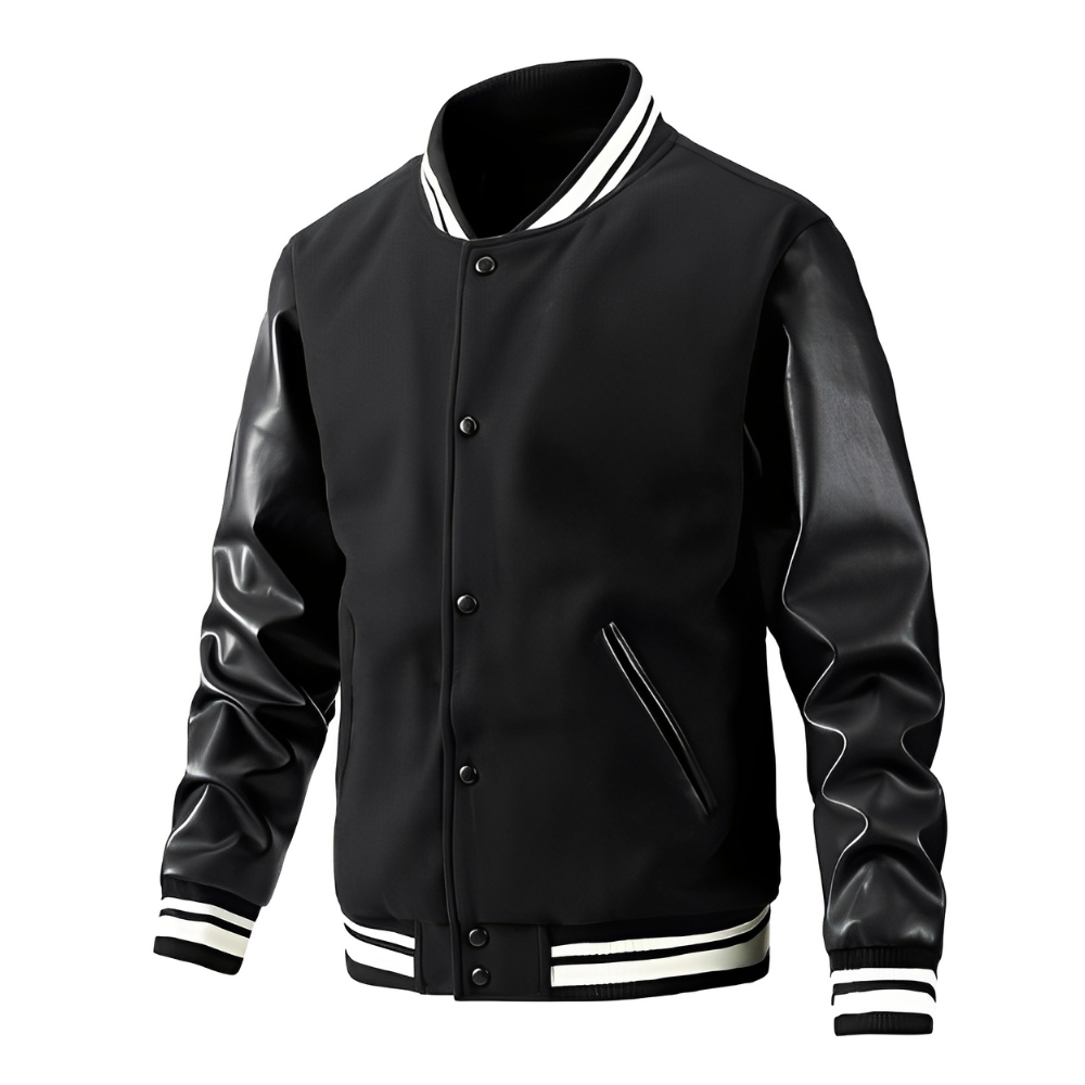 Heren - Stijlvol Baseballjack - Duurzaam Materiaal - Trendy Casual Look