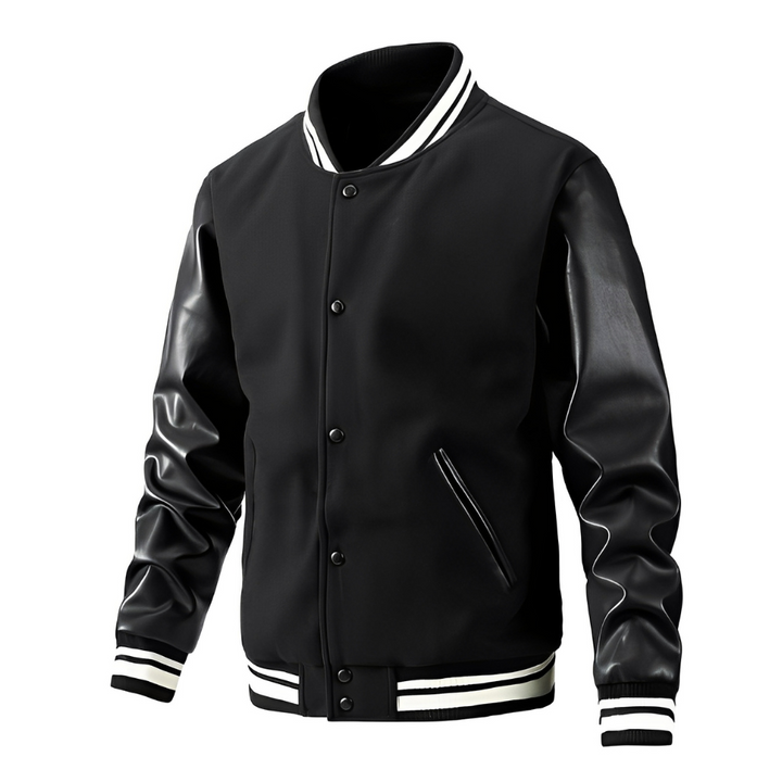 Heren - Stijlvol Baseballjack - Duurzaam Materiaal - Trendy Casual Look