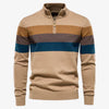 Heren - Retro Streepte Trui - Comfortabele Knitwear - Stijlvolle Casual Look voor Elke Gelegenheid