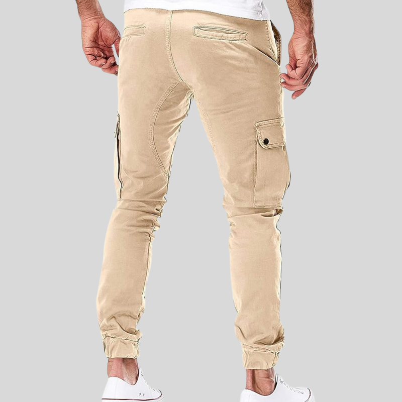 Mannen - Slim Fit Cargo Broek - Comfortabel Katoen - Trendy Werk- en Vrijetijdskleding