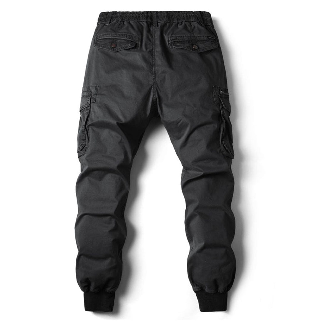 Tactische cargo broek met elastiek in de taille