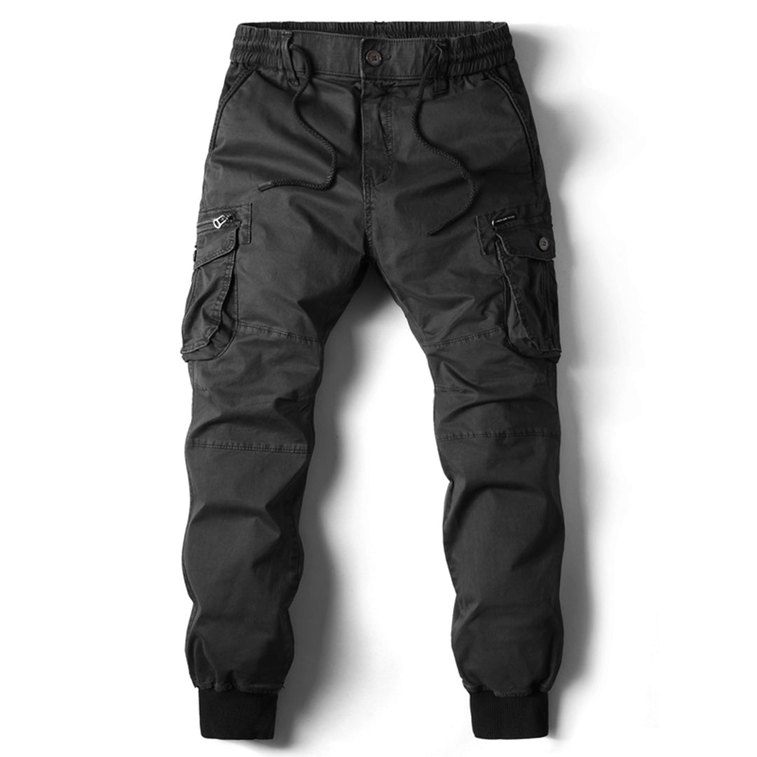 Tactische cargo broek met elastiek in de taille