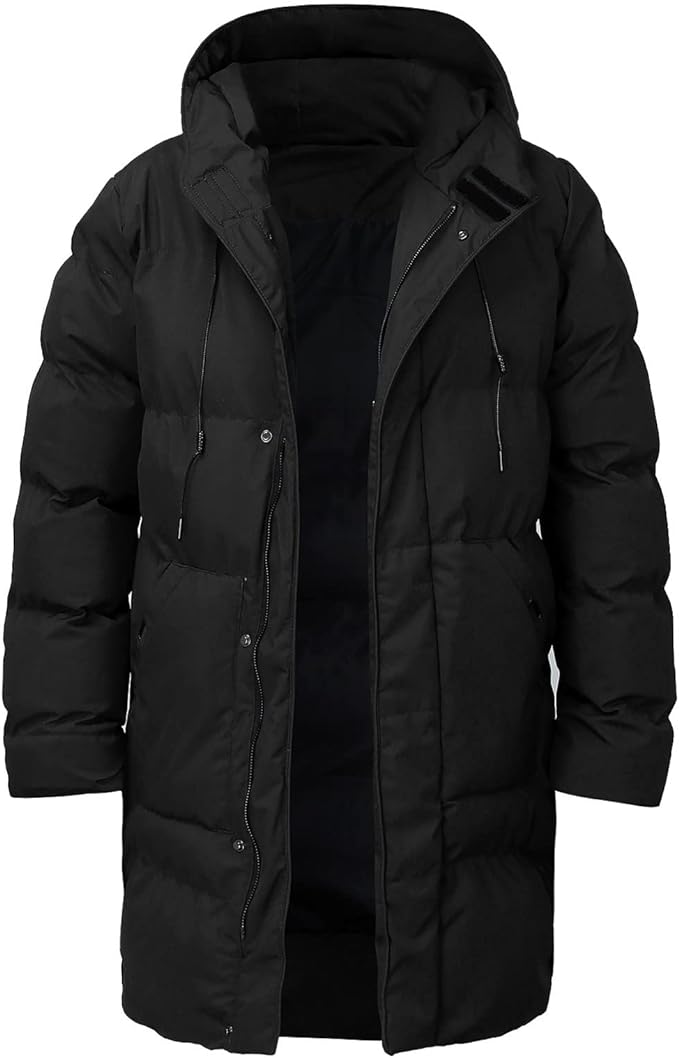 Heren Dikke Winterjas - Warm Materiaal - Comfortabele Stijl - Perfect voor Koude Dagen