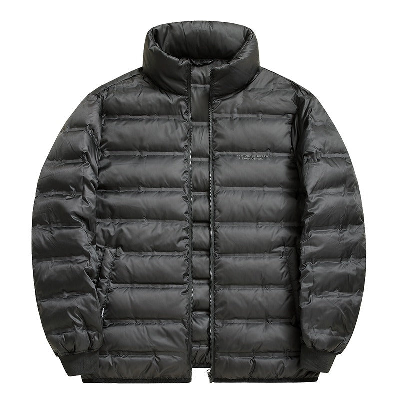 Heren - Winter donsjack - Gevoerde, winddichte parka met capuchon - Warme outdoorjas voor koude dagen