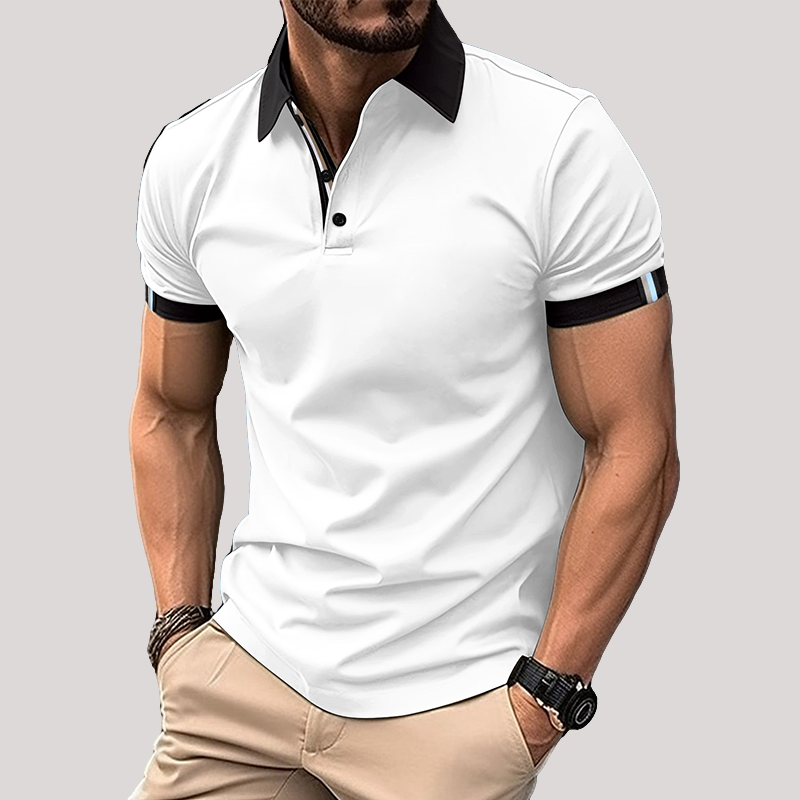 Poloshirt met revers met knopen