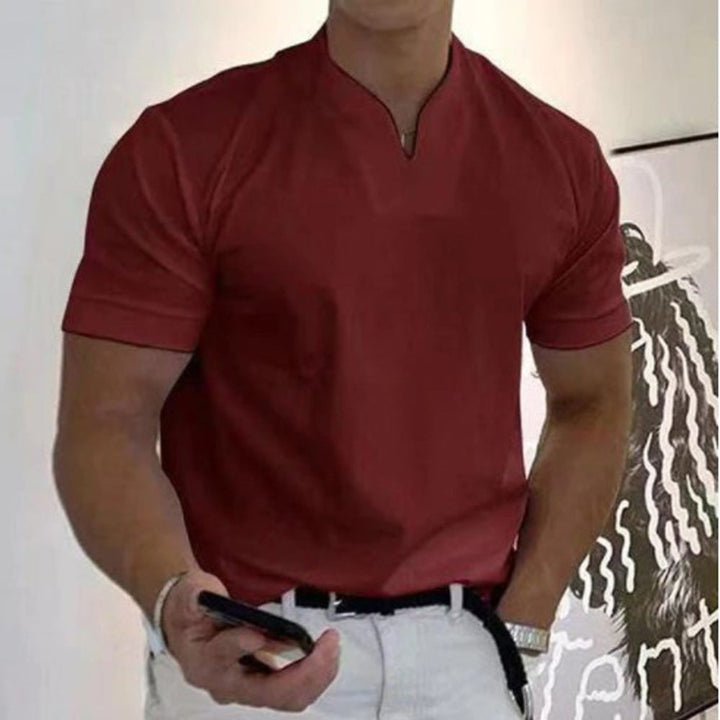Heren - Elegant fitness T-shirt met korte mouwen - Ademend en lichtgewicht - Perfect voor elke gelegenheid