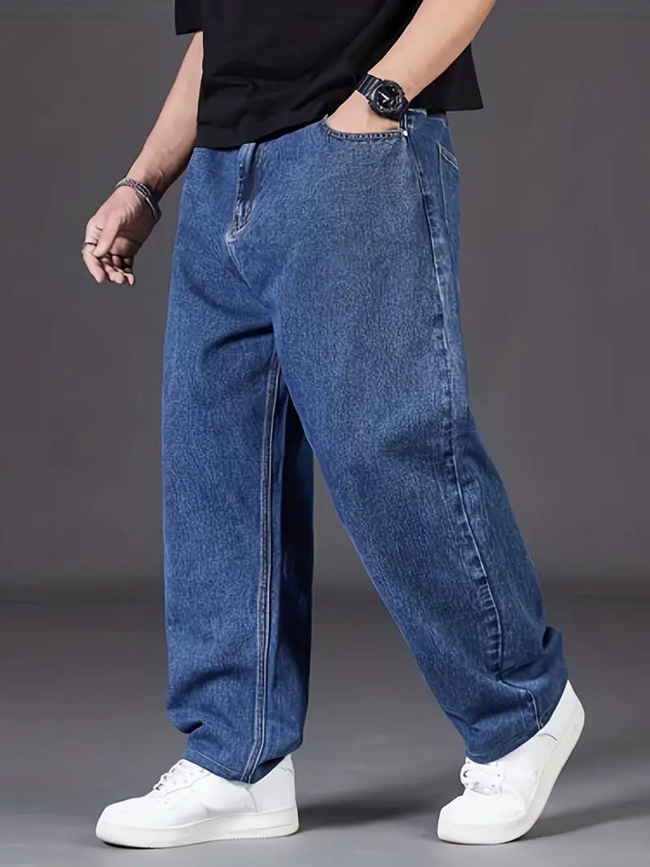 Baggy broek met rechte pijp