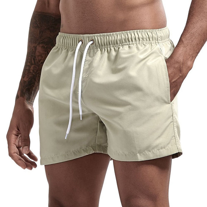 Heren - Zwemshort - Basisontwerp met Trekkoord - Comfortabele Strandkleding