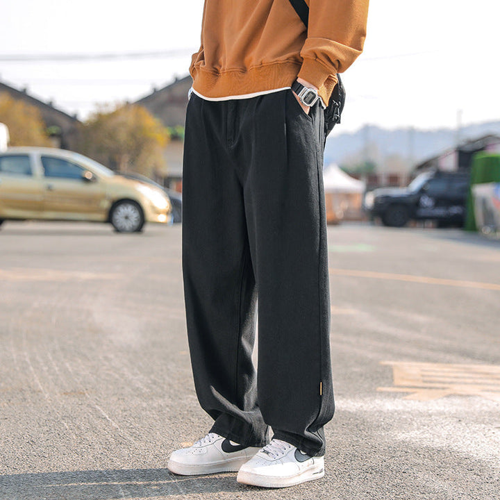 casual rechte baggy broek