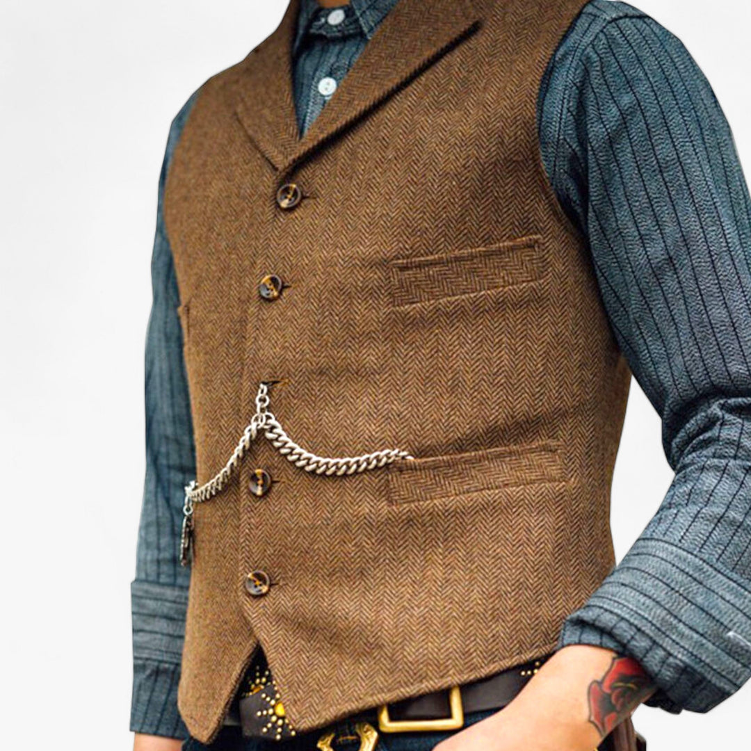 Heren - Zakelijk vest - Tijdloze elegantie - Perfect voor dagelijks gebruik