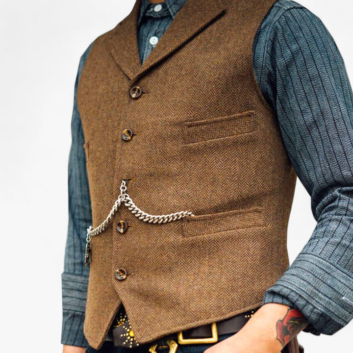 Heren - Zakelijk vest - Tijdloze elegantie - Perfect voor dagelijks gebruik
