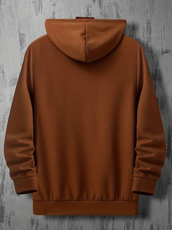 Heren - Hoodie - Bruin - Stijlvolle en comfortabele casual wear voor elke gelegenheid - Perfecte keuze voor elke outfit