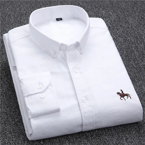 Heren - Klassiek eersteklas overhemd - Lichtgewicht en comfortabel - Perfect voor casual of formele gelegenheden