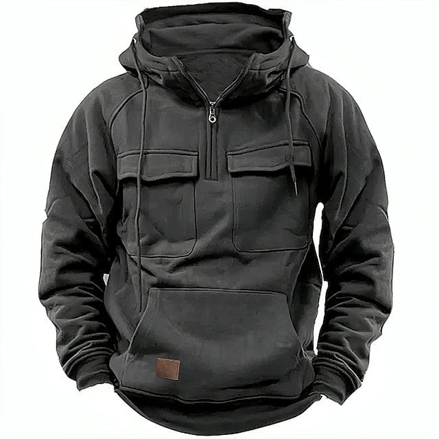 Hoodie met zakken aan de voorkant