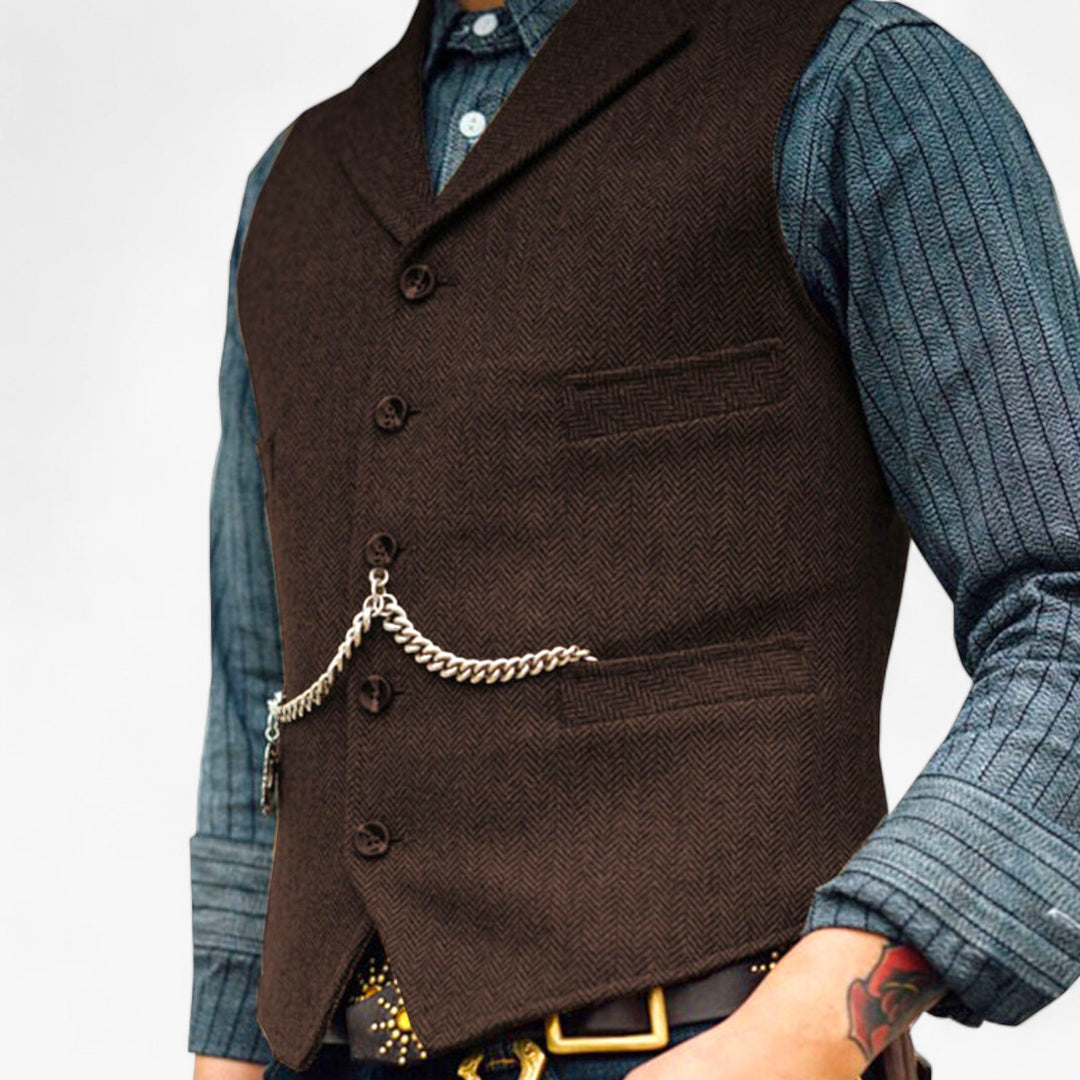 Heren - Zakelijk vest - Tijdloze elegantie - Perfect voor dagelijks gebruik