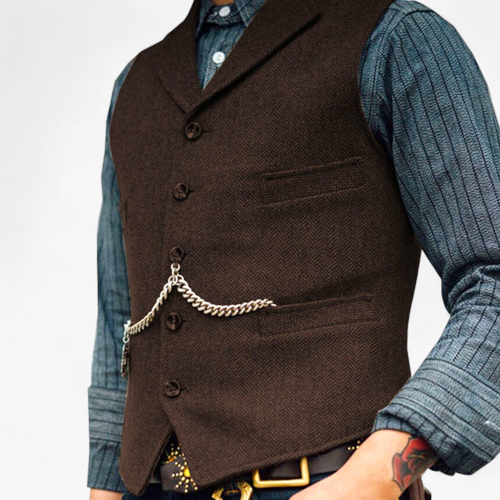 Heren - Zakelijk vest - Tijdloze elegantie - Perfect voor dagelijks gebruik