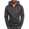 Heren - Hoodie met Ritssluiting - Comfortabel Katoen - Casual Sportkleding