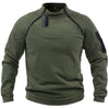 Heren - Fleece Trui - Militaire Stijl - Comfortabele en Warme Bovenkleding