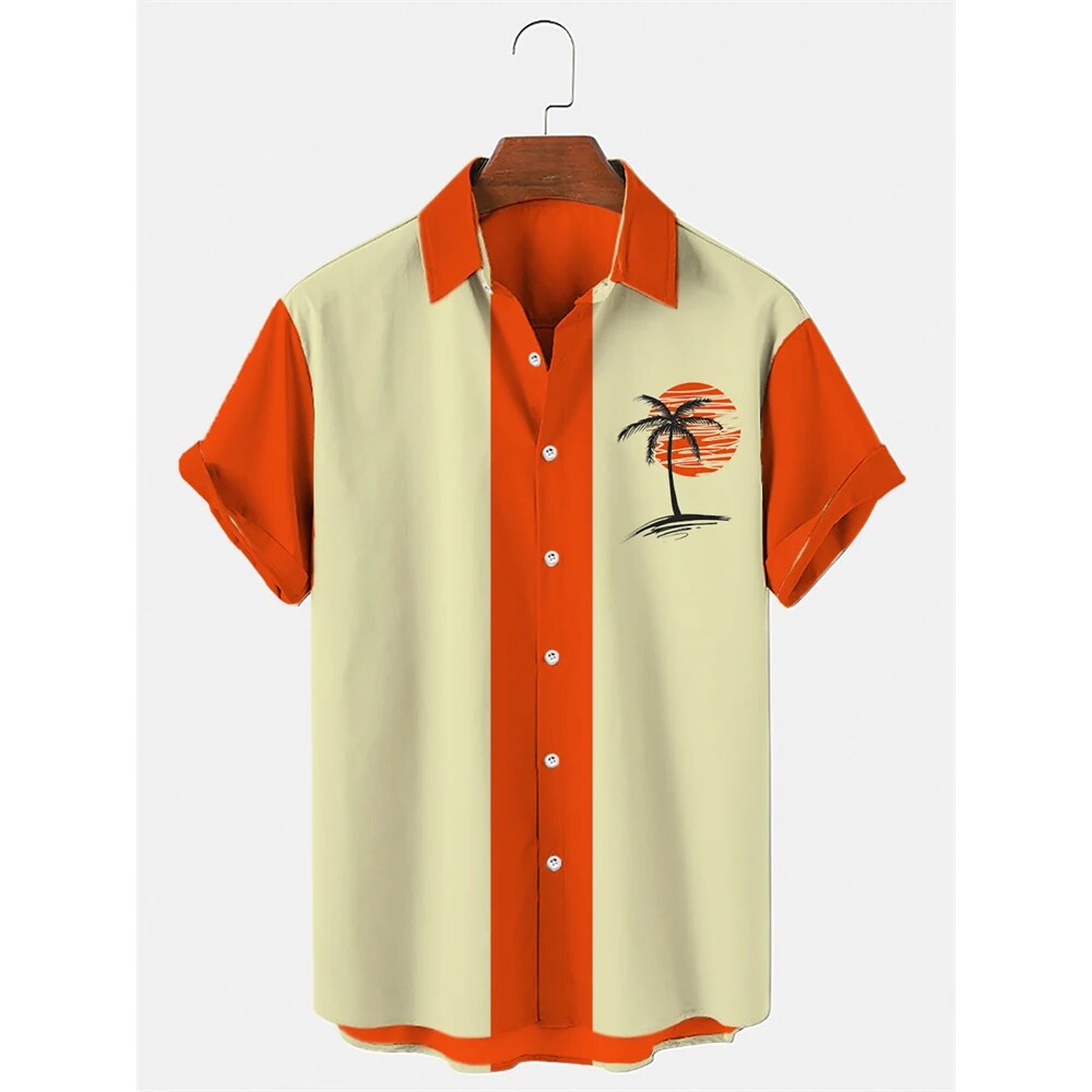 Shirts met palmmotief