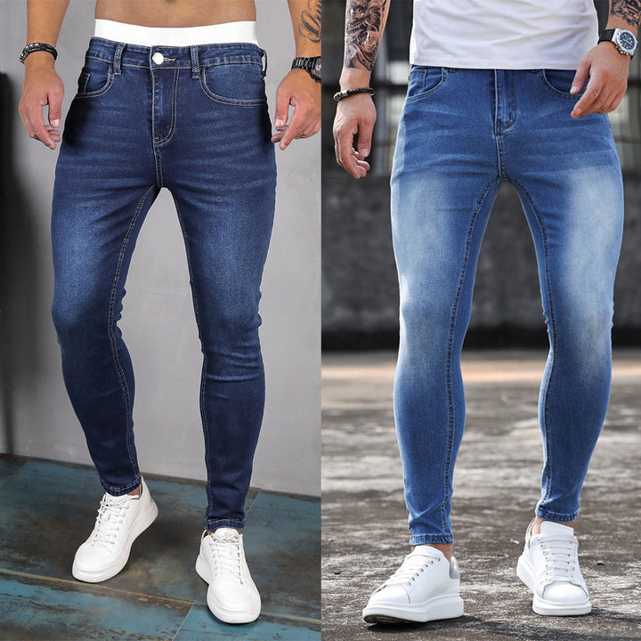 Mannen - Stretch Skinny Jeans - Modieus en Comfortabel - Ideaal voor Casual en Chic Outfits