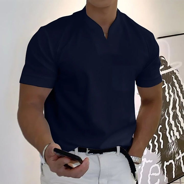 Heren - Elegant fitness T-shirt met korte mouwen - Ademend en lichtgewicht - Perfect voor elke gelegenheid