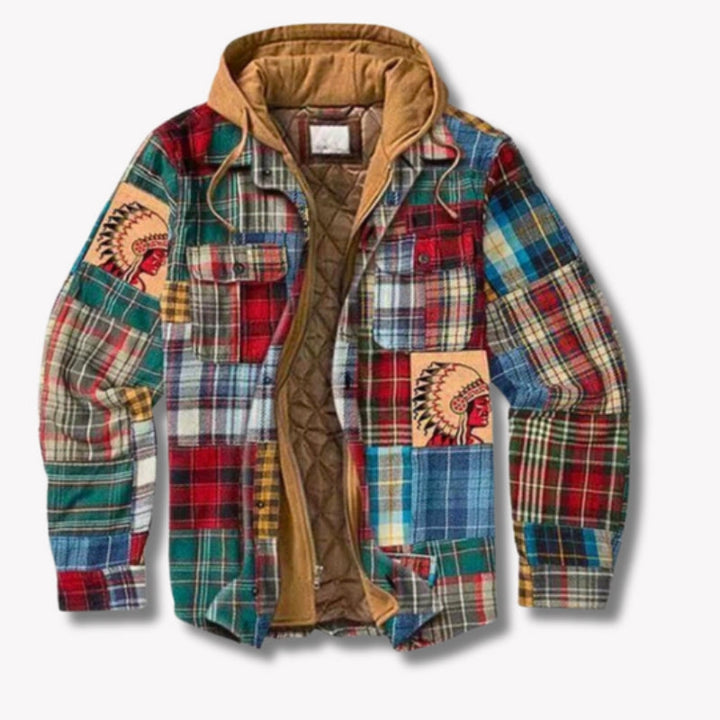 Heren - Stijlvolle Winterjas - Kleurrijk en Warm - Perfect voor Koude Dagen - Winterkleding