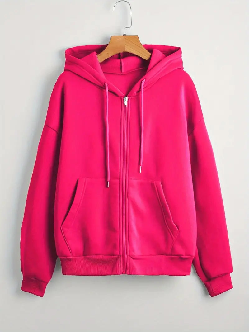 Casual hoodie vest met rits heren