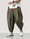 Heren - Linnen Harembroek - Comfortabel & Casual - Ideaal voor Elke Gelegenheid - Stijlvolle Herenlook