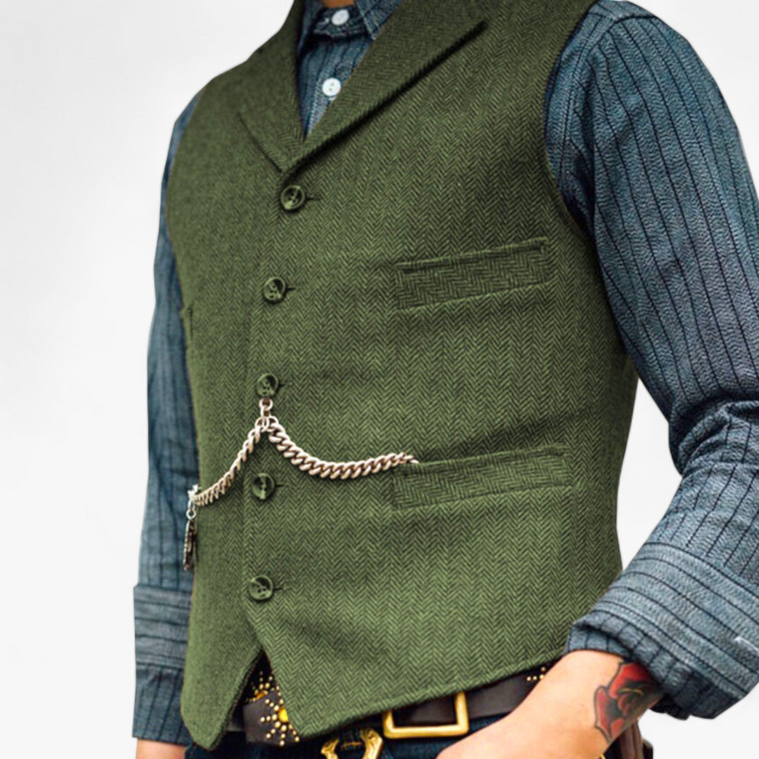 Heren - Zakelijk vest - Tijdloze elegantie - Perfect voor dagelijks gebruik