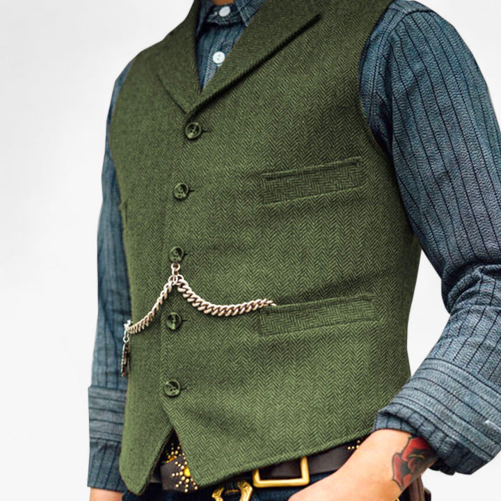 Heren - Zakelijk vest - Tijdloze elegantie - Perfect voor dagelijks gebruik